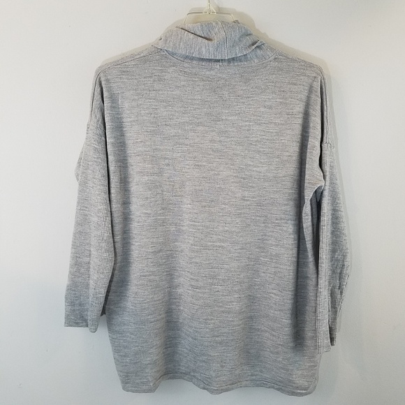 Eileen Fisher Box Merino Wool Cowl Neck Sweater M - Picture 4 of 4